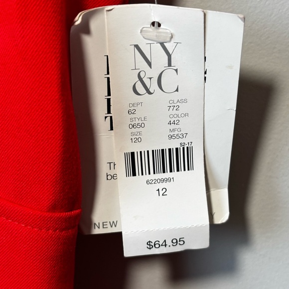 NWT New York & Company Women's stunning RED Midi Dress Size 12 Business, Party - Picture 5 of 10